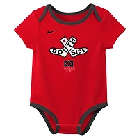 Newborn Nike Black Chicago White Sox 2025 City Connect Two-Pack Bodysuit Set