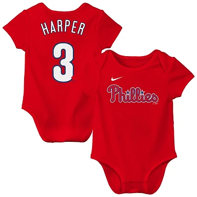 Newborn Nike Bryce Harper Philadelphia Phillies Name  Number Fuse Bodysuit