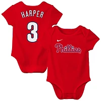 Newborn Nike Bryce Harper Philadelphia Phillies Name  Number Fuse Bodysuit