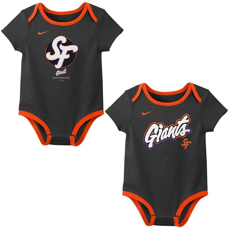Newborn Nike San Francisco Giants 2025 City Connect Two-Piece Bodysuit Set