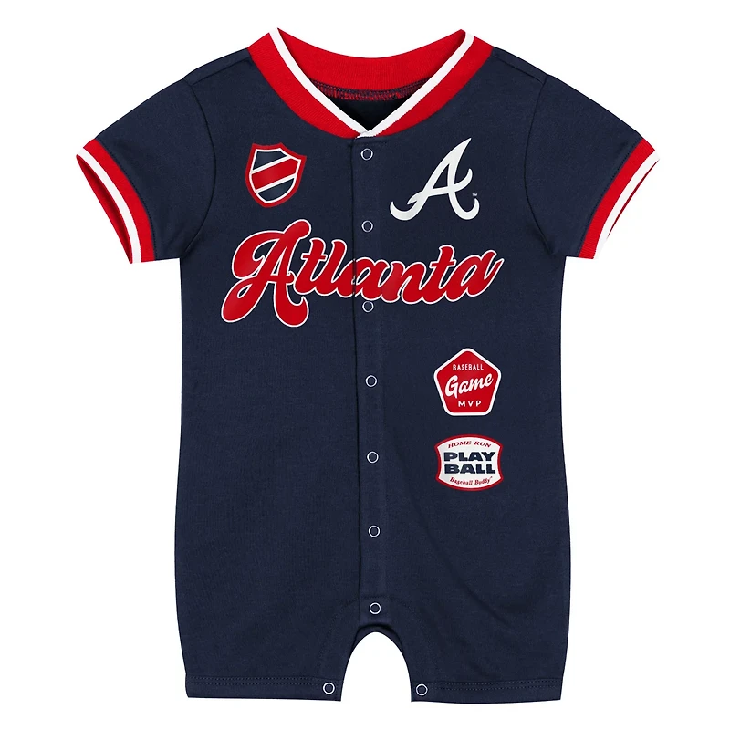 Newborn Outerstuff Atlanta Braves Pinch Coverall