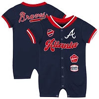 Newborn Outerstuff Atlanta Braves Pinch Coverall
