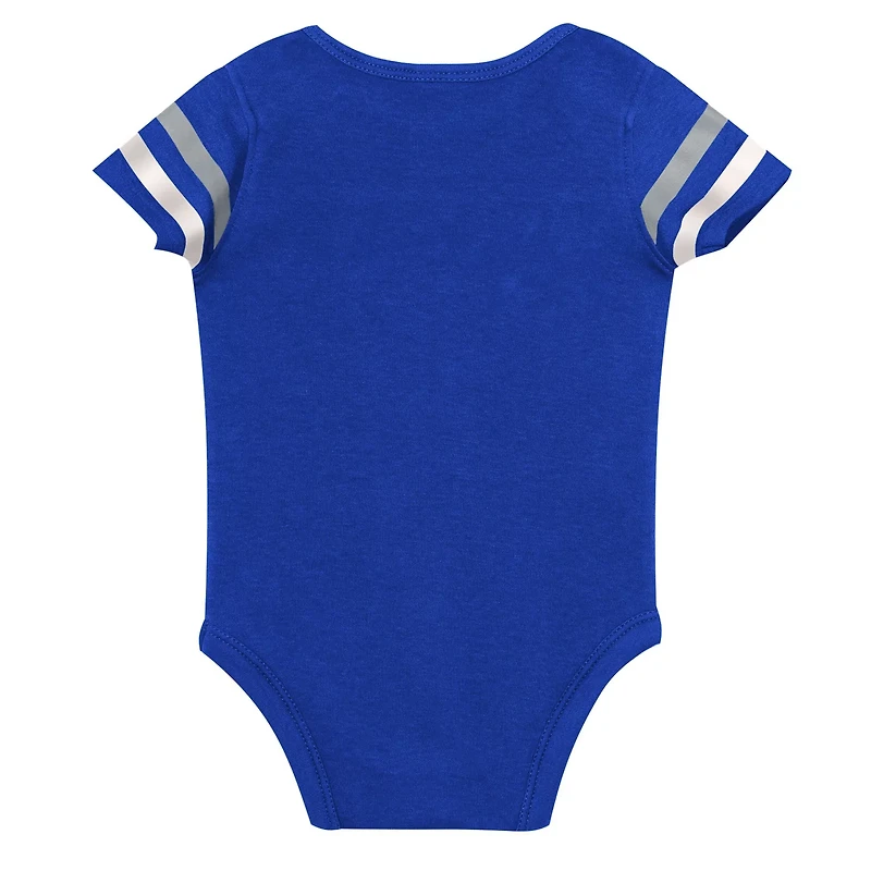 Newborn Outerstuff Los Angeles Dodgers Up One Three-Piece Bodysuit Bib  Booties Set