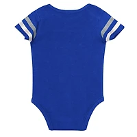 Newborn Outerstuff Los Angeles Dodgers Up One Three-Piece Bodysuit Bib  Booties Set