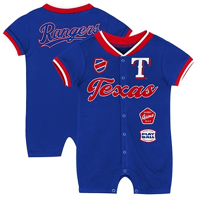 Newborn Outerstuff Texas Rangers Pinch Coverall