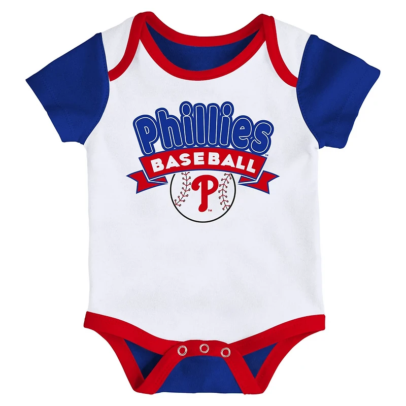 Newborn Philadelphia Phillies Triple Hit Two-Pack Bodysuit Set