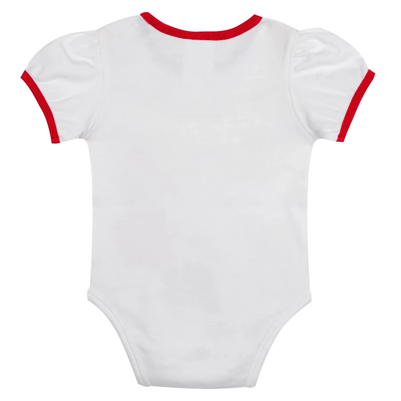 Newborn Red St Louis Cardinals Sweet Catcher 3-Piece Bodysuit Headband and Skirt Set