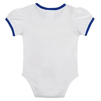 Newborn Royal Chicago Cubs Sweet Catcher 3-Piece Bodysuit Headband and Skirt Set