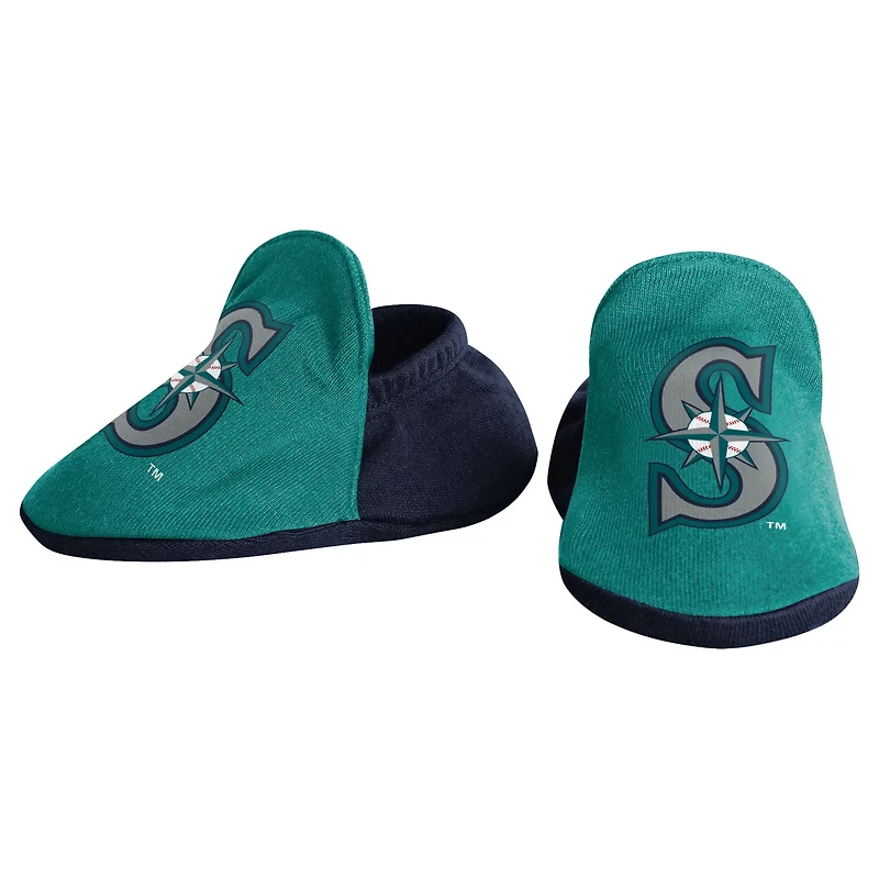 Newborn Seattle Mariners Tied Up Bodysuit Bib  Bootie Set