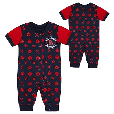 Newborn St Louis Cardinals Hard 90 Coveralls