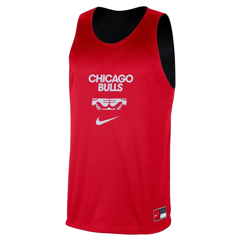 Nike Black Chicago Bulls Courtside Reversible Mesh Practice Jersey