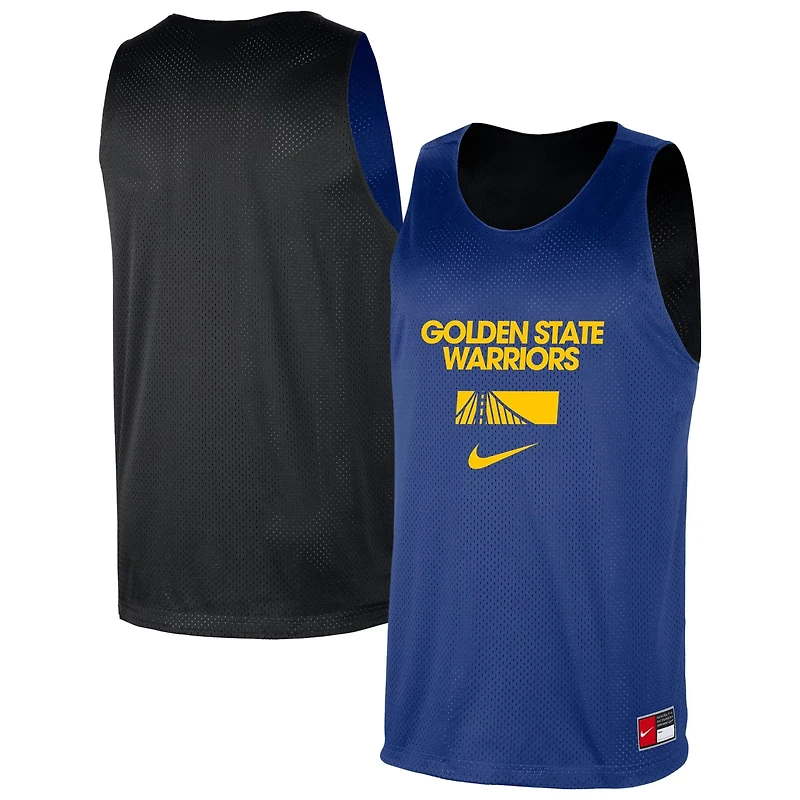 Nike Black Golden State Warriors Courtside Reversible Mesh Practice Jersey