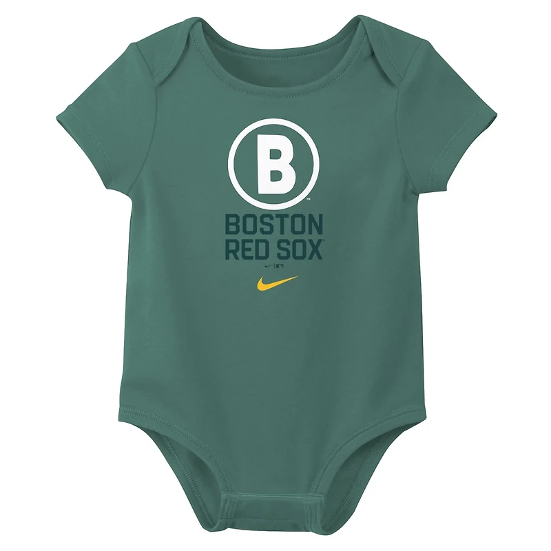Nike Boston Sox Two-Pack City Connect Bodysuit Set