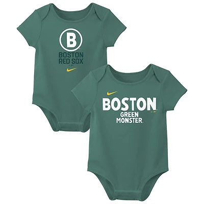 Nike Boston Sox Two-Pack City Connect Bodysuit Set