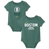 Nike Boston Sox Two-Pack City Connect Bodysuit Set