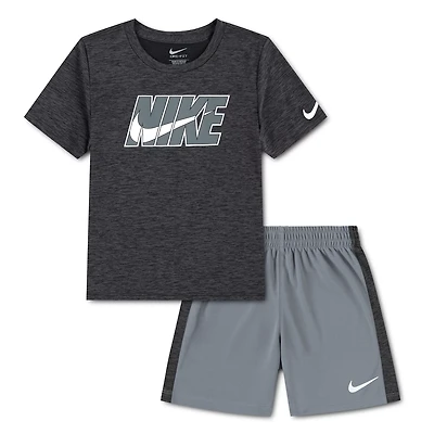 Nike Boys’ 4-7 Dropset Short-Sleeve Short Set