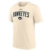 Nike Iowa Hawkeyes Natural Arch Logo Triblend T-Shirt
