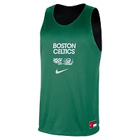 Nike Kelly Black Boston Celtics Courtside Reversible Mesh Practice Jersey