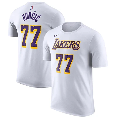 Nike Luka Doni Los Angeles Lakers Statement Edition Name  Number T-Shirt