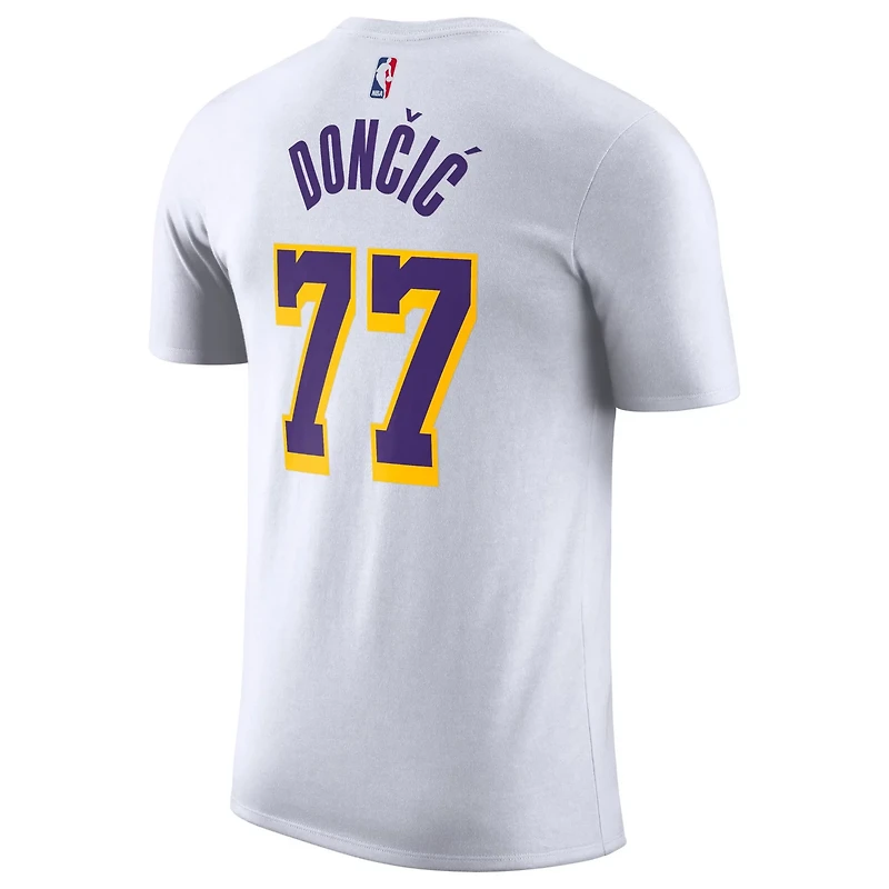 Nike Luka Doni Los Angeles Lakers Statement Edition Name  Number T-Shirt
