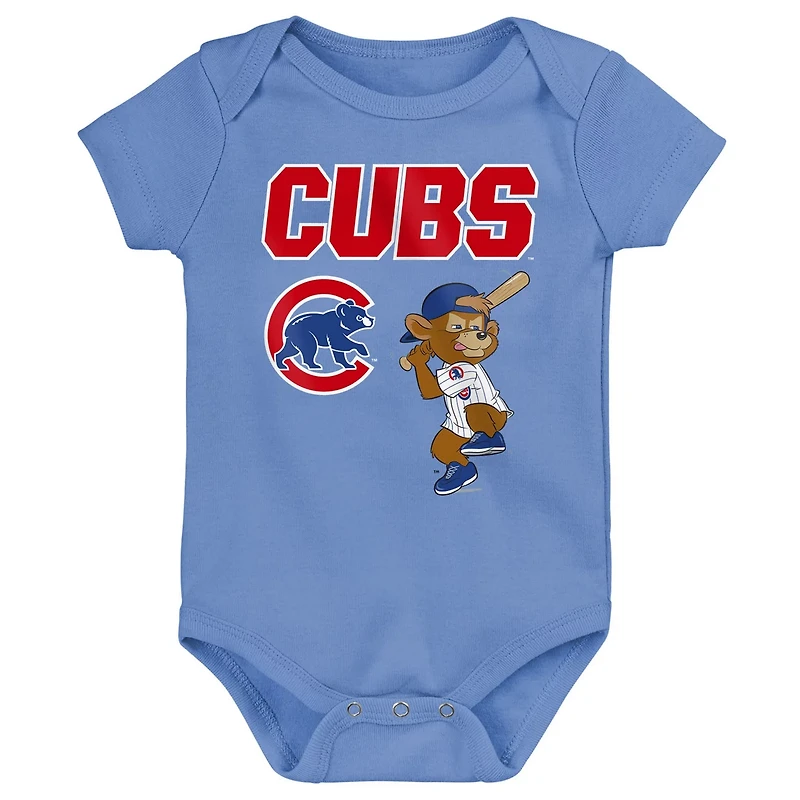 Outerstuff Chicago Cubs Home Plate 3-Piece Creeper Set