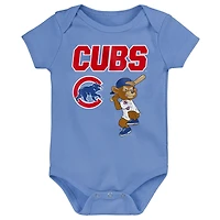 Outerstuff Chicago Cubs Home Plate 3-Piece Creeper Set