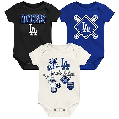 Outerstuff Los Angeles Dodgers Home Plate 3-Piece Creeper Set