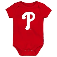 Philadelphia Phillies Slide Home Three-Pack Bodysuit Set
