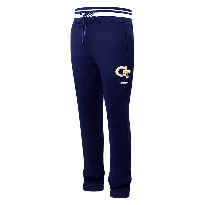 Pro Standard Georgia Tech Yellow Jackets Script Tail Fleece Sweatpants