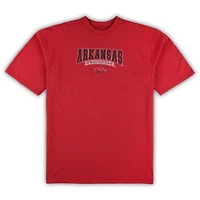 Profile Gray Arkansas Razorbacks Big  Tall 2-Pack T-Shirt Flannel Pants Set