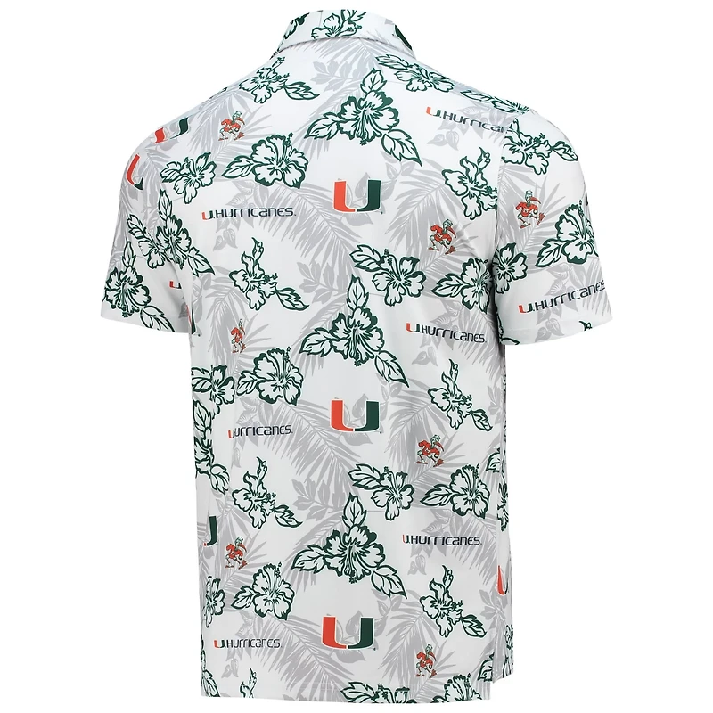 Reyn Spooner Miami Hurricanes Performance Polo