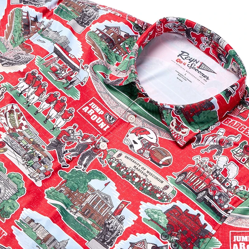Reyn Spooner Wisconsin Badgers Scenic Polo