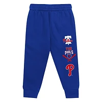 Royal Philadelphia Phillies Wind Up Pullover Hoodie and Sweatpants Set
