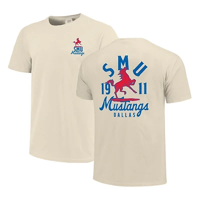 SMU Mustangs Comfort Colors Mascot Overlay T-Shirt
