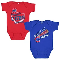Soft as a Grape Chicago Cubs 2-Pack Bodysuit Set