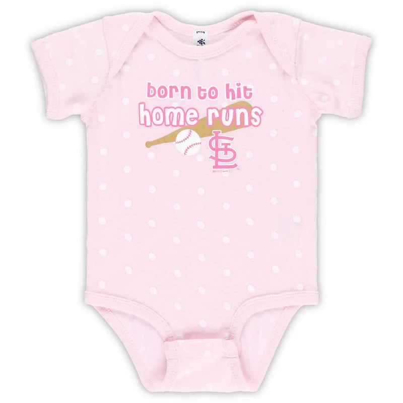 Soft as a Grape St Louis Cardinals 3-Pack Bodysuit Set