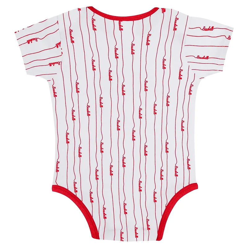 St Louis Cardinals Play Ball 2-Pack Bodysuit Set