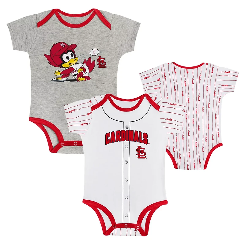 St Louis Cardinals Play Ball 2-Pack Bodysuit Set