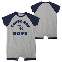 Tampa Bay Rays Extra Base Hit Raglan Full-Snap Romper