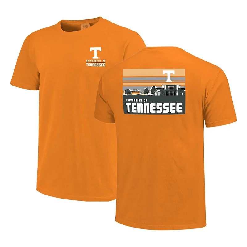Tennessee Volunteers Striped Campus Skyline T-Shirt