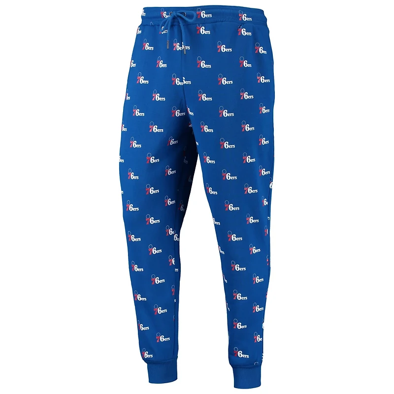 The Wild Collective Philadelphia 76ers Allover Logo Jogger Pants