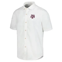 Tommy Bahama Texas AM Aggies Coconut Point Palm Vista IslandZone Camp Button-Up Shirt