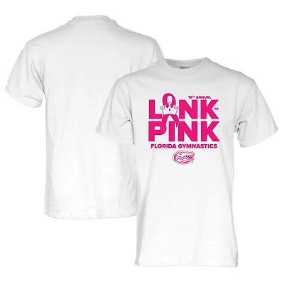 Unisex 84 Florida Gators 2025 Gymnastics Link to Pink T-Shirt