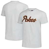 Unisex Charlie Hustle Heather Oklahoma State Cowboys Pokes Script T-Shirt