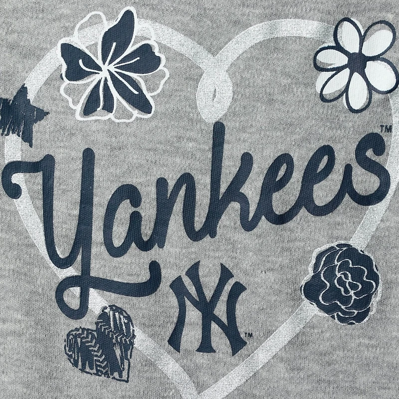 /White/Gray New York Yankees Batter Up 3-Pack Bodysuit Set