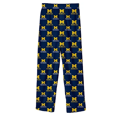 Youth Outerstuff Michigan Wolverines All-Over Team Logo Pants