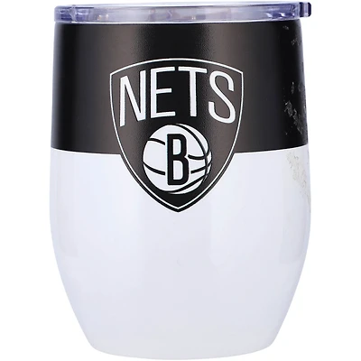 Brooklyn Nets 16oz Colorblock Stainless Steel Curved Tumbler