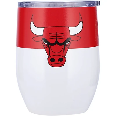 Chicago Bulls 16oz Colorblock Stainless Steel Curved Tumbler
