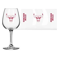 Chicago Bulls Logo 12oz Stemmed Wine Glass