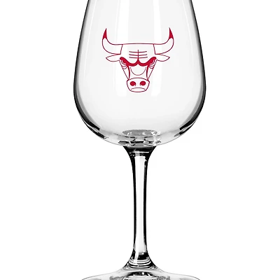 Chicago Bulls Logo 12oz Stemmed Wine Glass